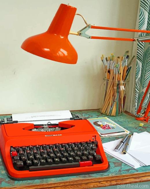 Retro Type Writer Painting By Numbers Kits
