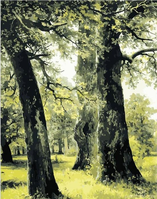 Green Tree – 5D Diamond Painting Painting By Numbers Kits