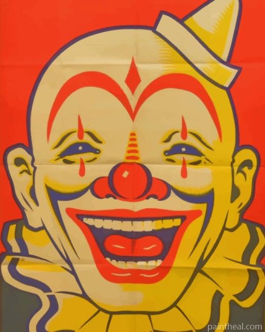 Smiling Clown Poster Painting By Numbers Kits