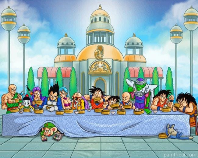 Dragon Ball The Last Supper Painting By Numbers Kits