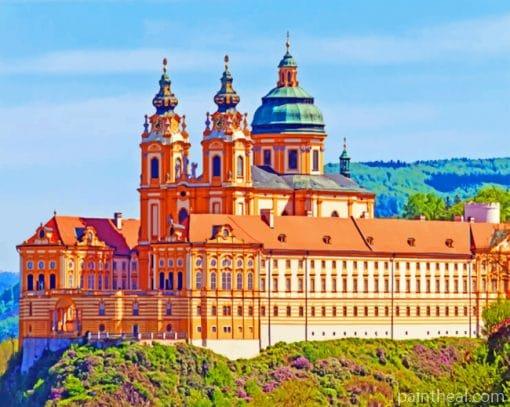 Melk Abbey – Buildings 5D Diamond Painting Painting By Numbers Kits