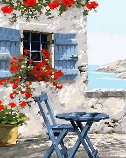 House Of The Mediterranean Painting By Numbers Kits