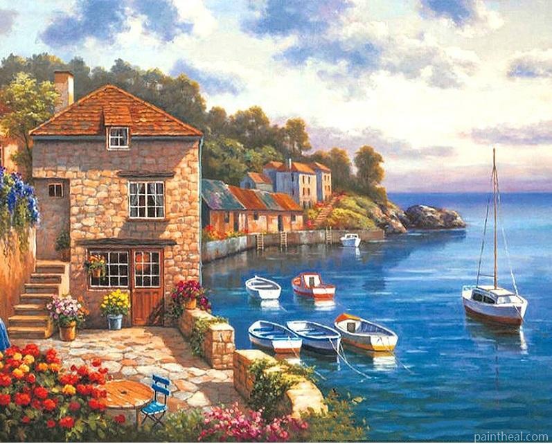 Mediterranean Sea Painting By Numbers Kits