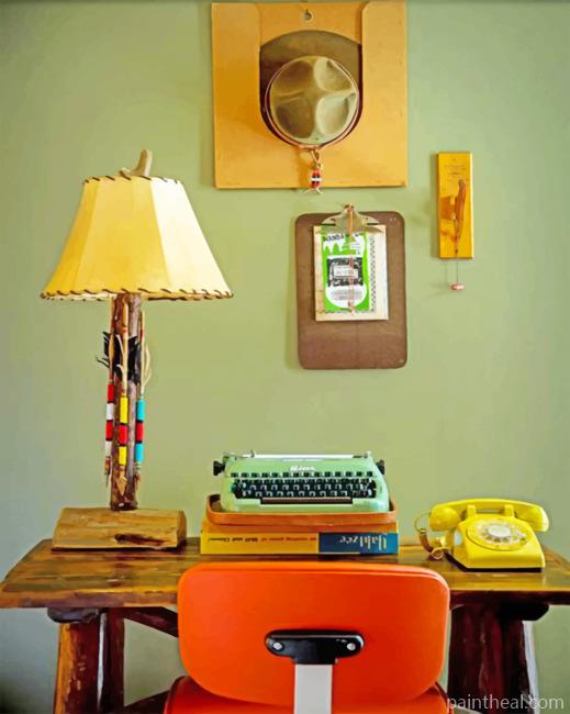 Vintage Office Painting By Numbers Kits