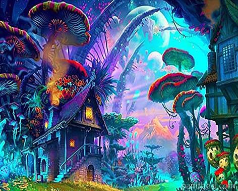 Trippy Forest Painting By Numbers Kits
