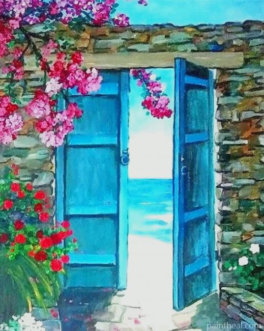 Acrylic Mediterranean Landscape Painting By Numbers Kits