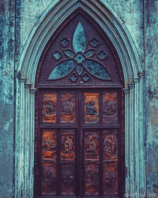 Wooden Door Painting By Numbers Kits