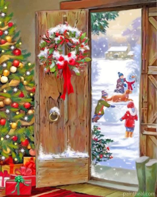 Christmas Mood Painting By Numbers Kits