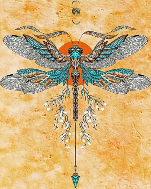 Dragonfly Insects Painting By Numbers Kits