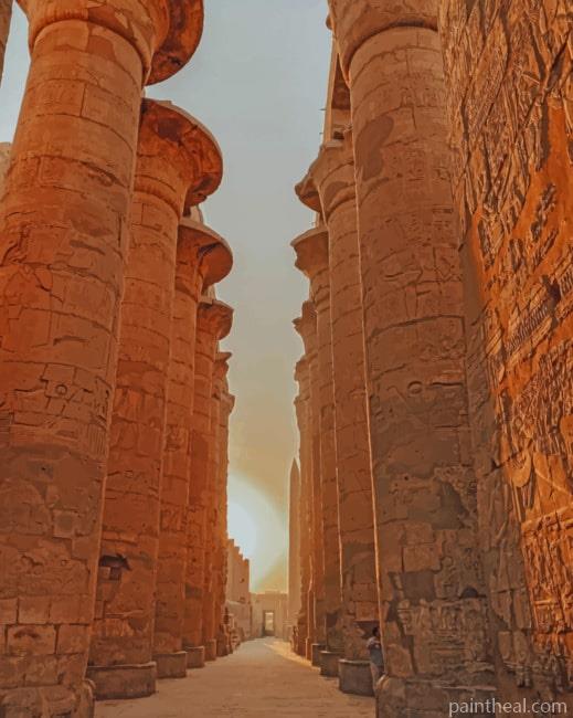 karnak Temple Painting By Numbers Kits