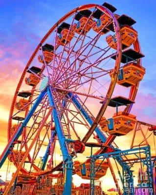 Ferris Wheel – 5D Diamond Painting Painting By Numbers Kits