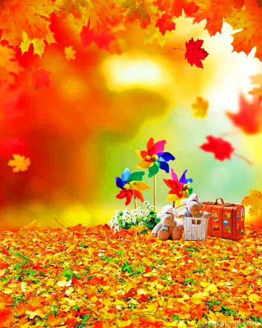 Autumn Golden Maples Painting By Numbers Kits