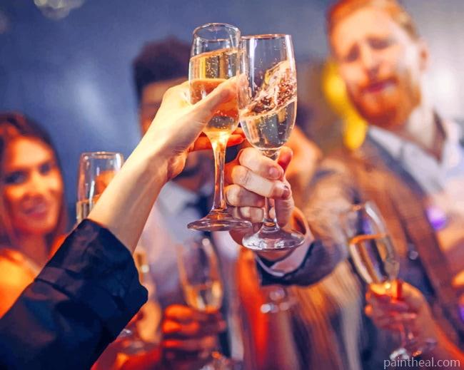 Cheers In A Party Painting By Numbers Kits