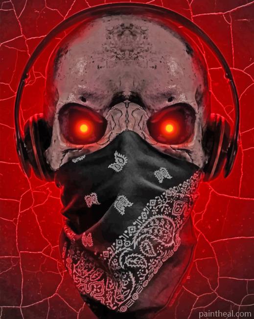 Dangerous Skull Painting By Numbers Kits