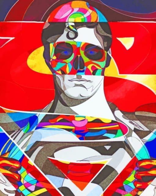 Superman Psychedelic Painting By Numbers Kits