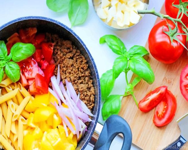 Pasta With Vegetables Painting By Numbers Kits