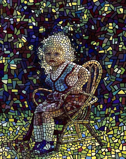 Mosaic Child Painting By Numbers Kits