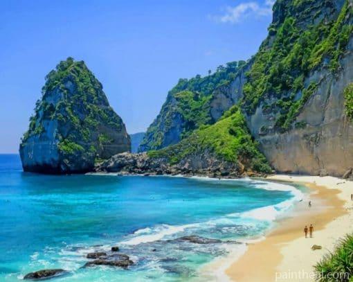Nusa Penida Beach Bali Indonesia Painting By Numbers Kits