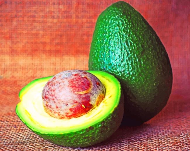 Fresh Avocado Fruit Painting By Numbers Kits