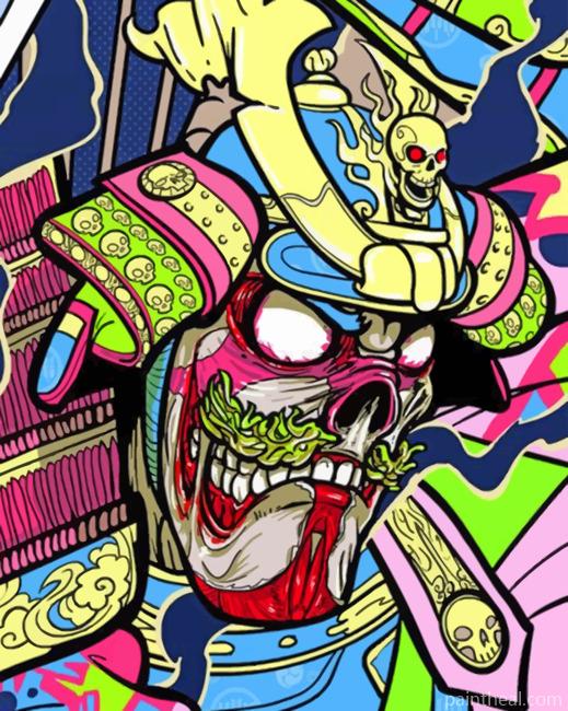 Angry Skull Painting By Numbers Kits