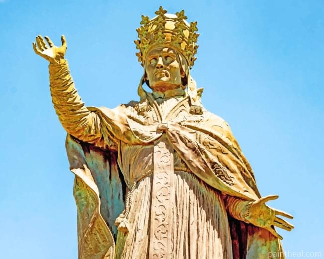 Franks King Charlemagne Statue Painting By Numbers Kits