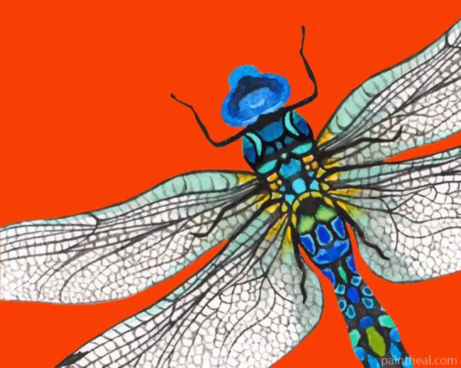 Aesthetic Abstract Dragonfly Painting By Numbers Kits