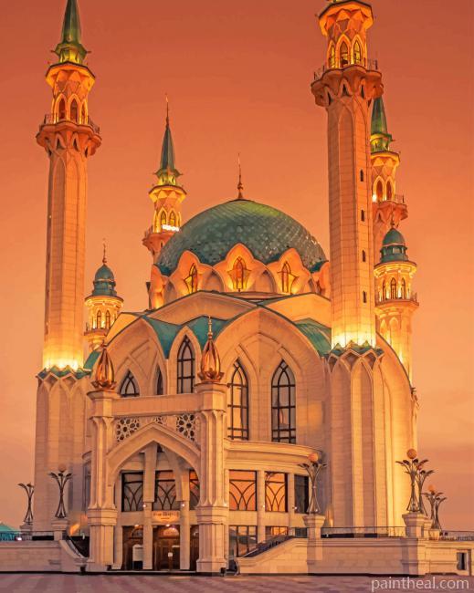 Kul Sharif Mosque Russia Painting By Numbers Kits