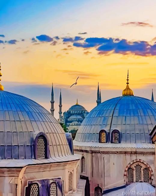 Hagia Sophia Turkey Painting By Numbers Kits