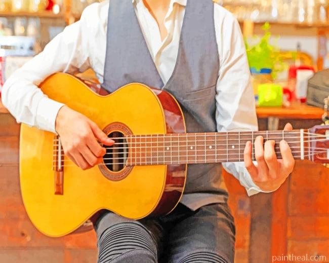 Classic Guitar Artist Painting By Numbers Kits