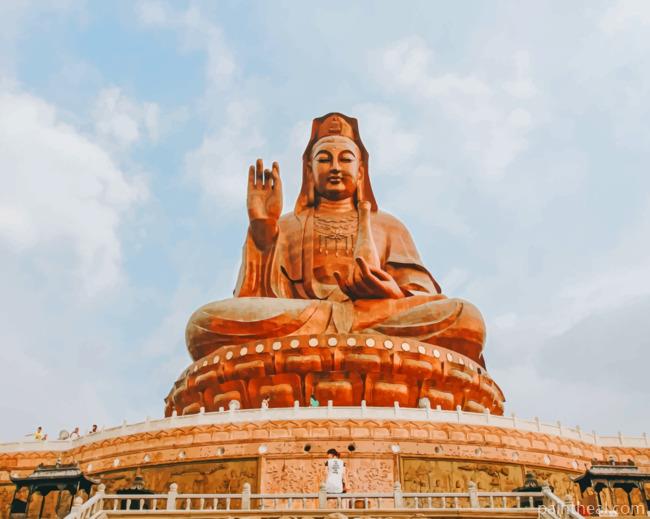 Buddha Statue In China Painting By Numbers Kits