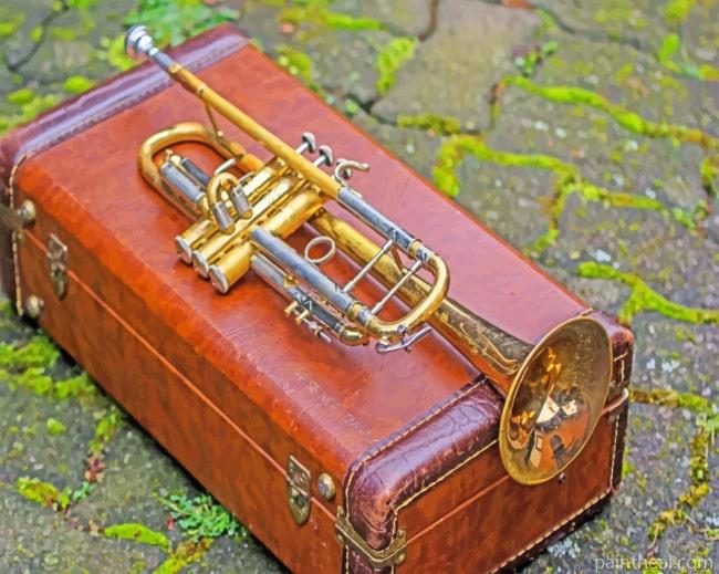 Brass Music Instrument Painting By Numbers Kits