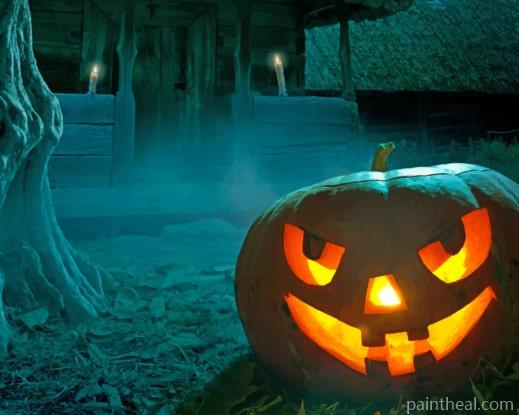 Scary Halloween Holidays Pumpkin Painting By Numbers Kits