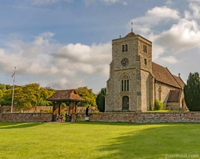 Church Bradenham Painting By Numbers Kits