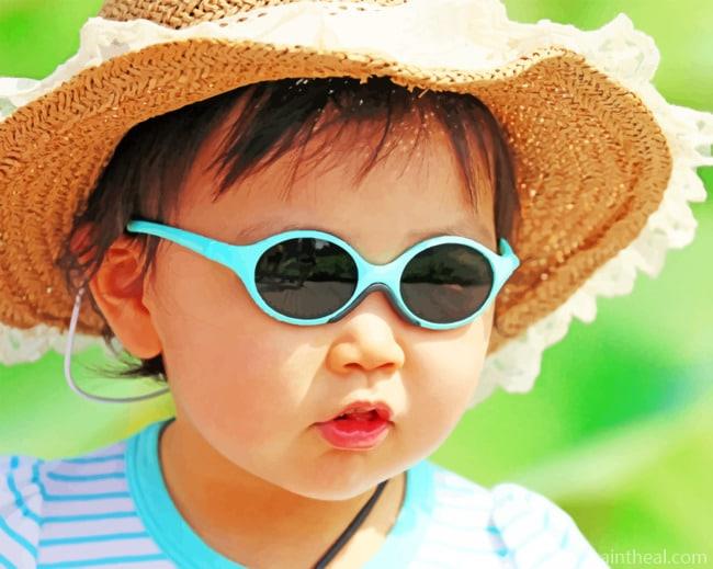 Stylish Asian Baby Painting By Numbers Kits