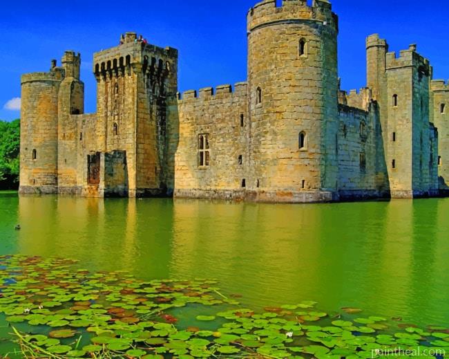 Bodiam Castle Painting By Numbers Kits