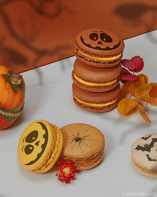 Halloween Macarons Painting By Numbers Kits