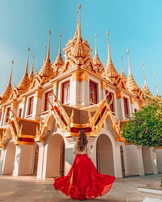 Loha Prasat Thailand Painting By Numbers Kits