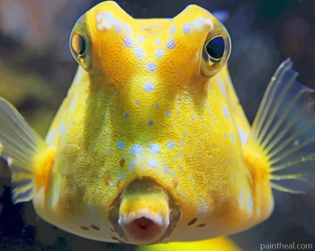 Longhorn Cowfish Reef Painting By Numbers Kits