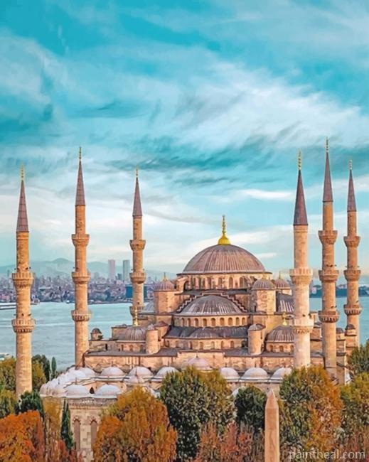 Sultan Ahmed Mosque Turkey Painting By Numbers Kits