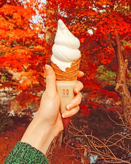 Autumn Ice Cream Painting By Numbers Kits