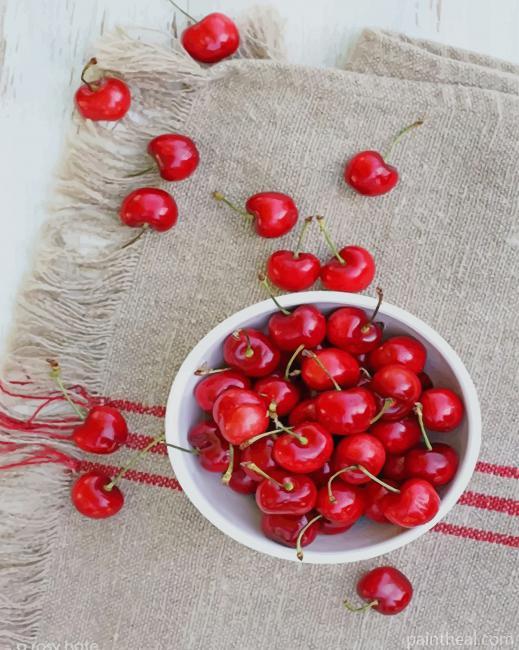 Cherries Photography Painting By Numbers Kits