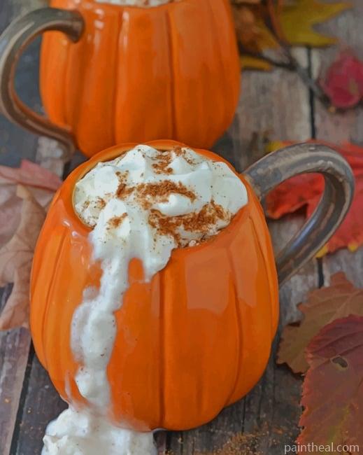 Pumpkin Mug Painting By Numbers Kits