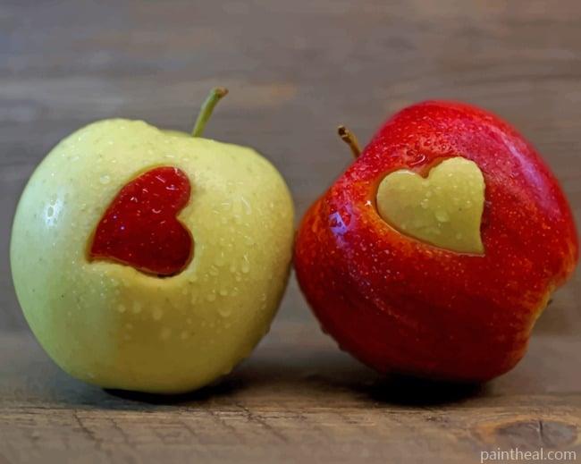 Love Apple Fruits Painting By Numbers Kits