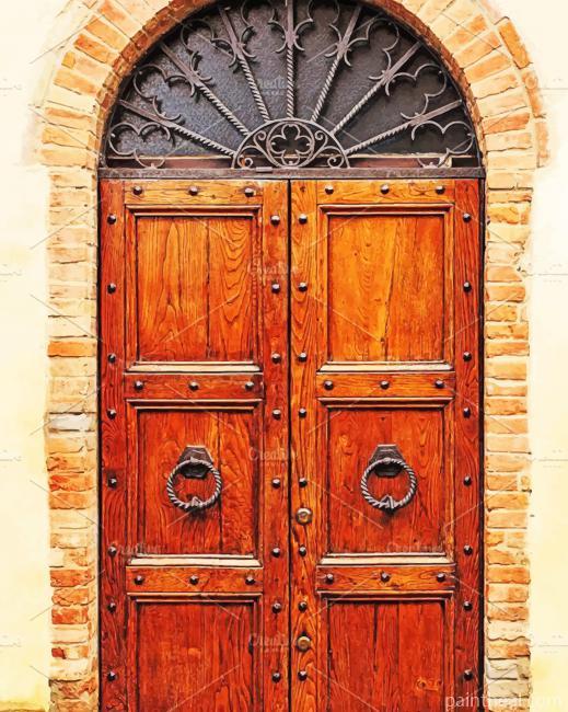 Old Italian Door Painting By Numbers Kits