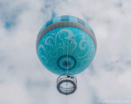 Aquamarine Hot Air Balloon Painting By Numbers Kits