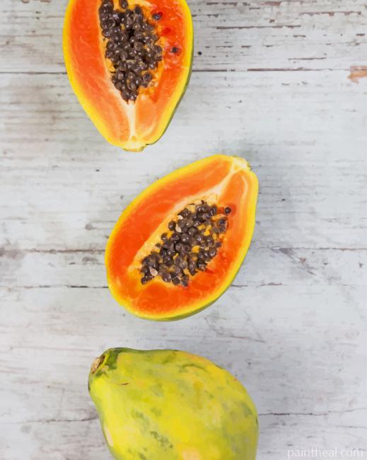 Papaya Photography Painting By Numbers Kits