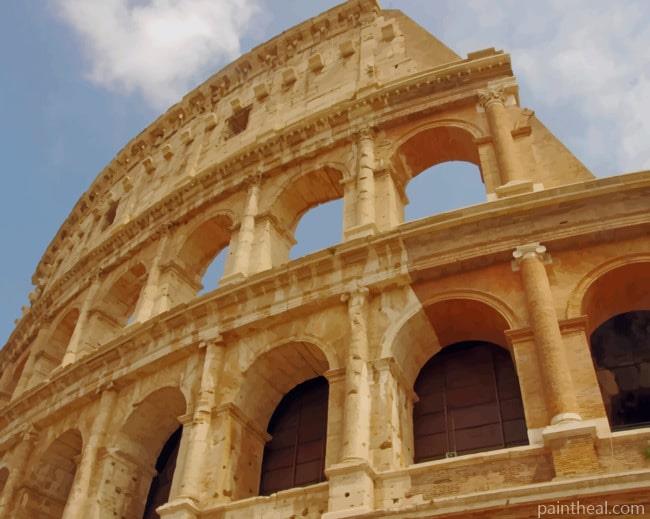 Colosseum In Rome Italy Painting By Numbers Kits