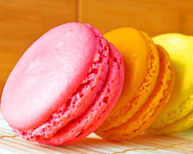 Sweet Colorful Macaroons Painting By Numbers Kits
