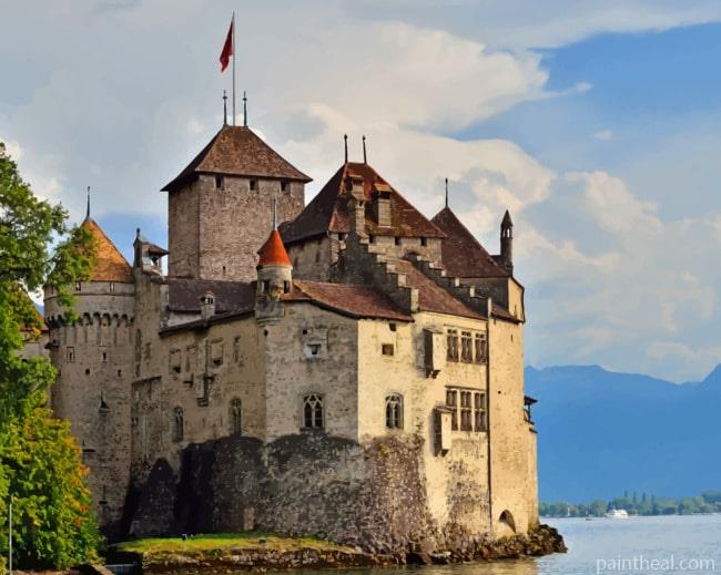 Chillon Castle Painting By Numbers Kits