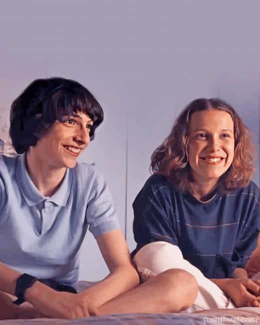 Stranger Things Mike and Eleven Painting By Numbers Kits